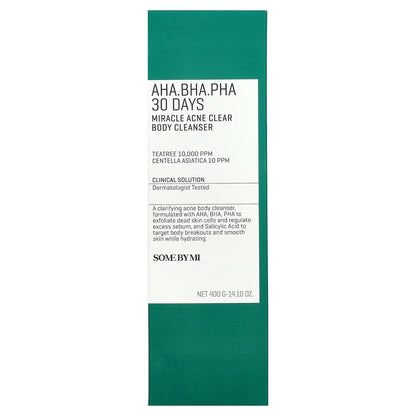 SOME BY MI, AHA. BHA. PHA 30 Days Miracle Acne Clear Body Cleanser, 14.10 oz (400 g)