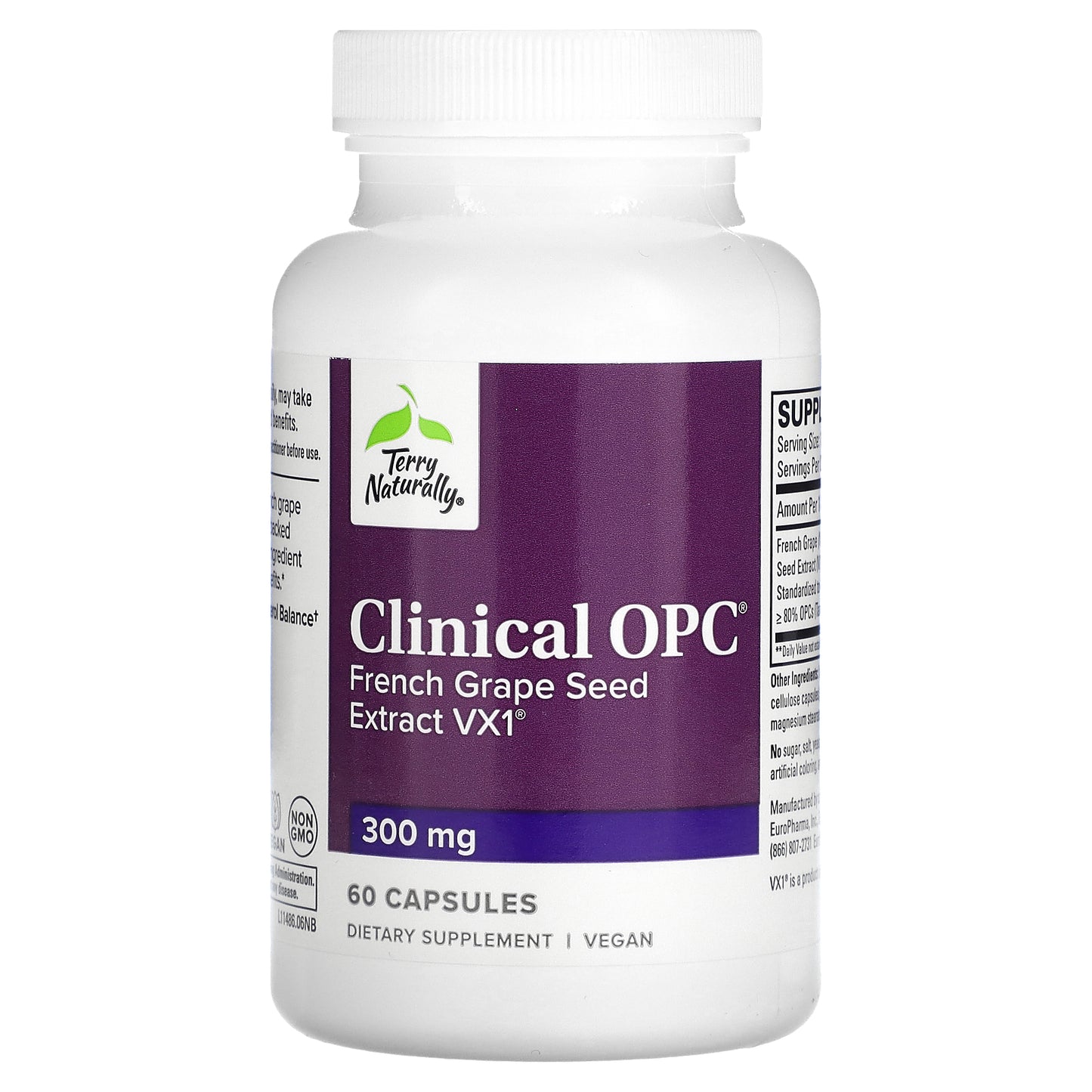 Terry Naturally, Clinical OPC, 300 mg, 60 Capsules