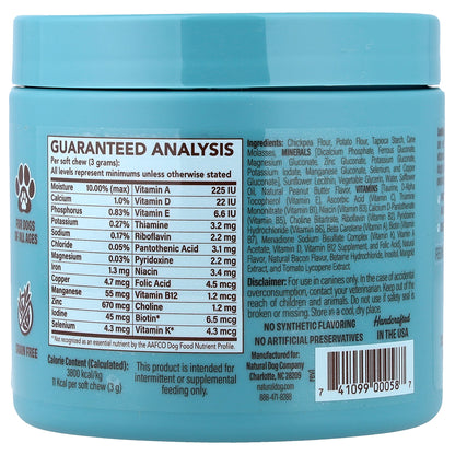 Natural Dog Company, Multivitamin, For Dogs, All Ages, 90 Soft Chewable Bites, 9.5 oz (270 g)