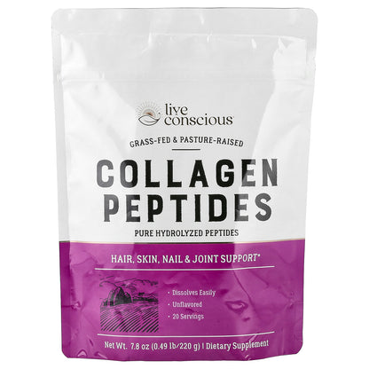 Live Conscious, Collagen Peptides, Unflavored, 7.8 oz (220 g)