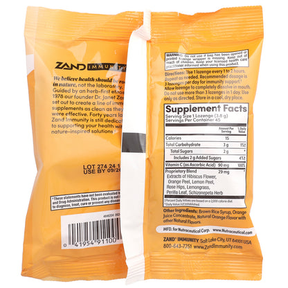Zand, Immunity, Orange C, Natural, 45 Lozenges