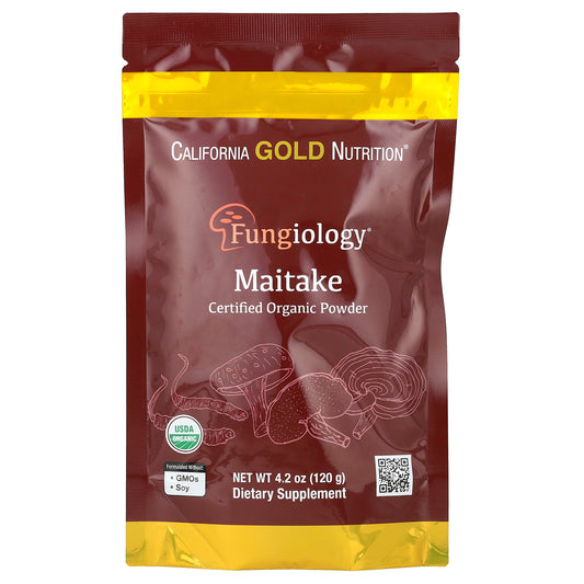 California Gold Nutrition, Fungiology®, Certified Organic Maitake Powder, 4.2 oz (120 g)