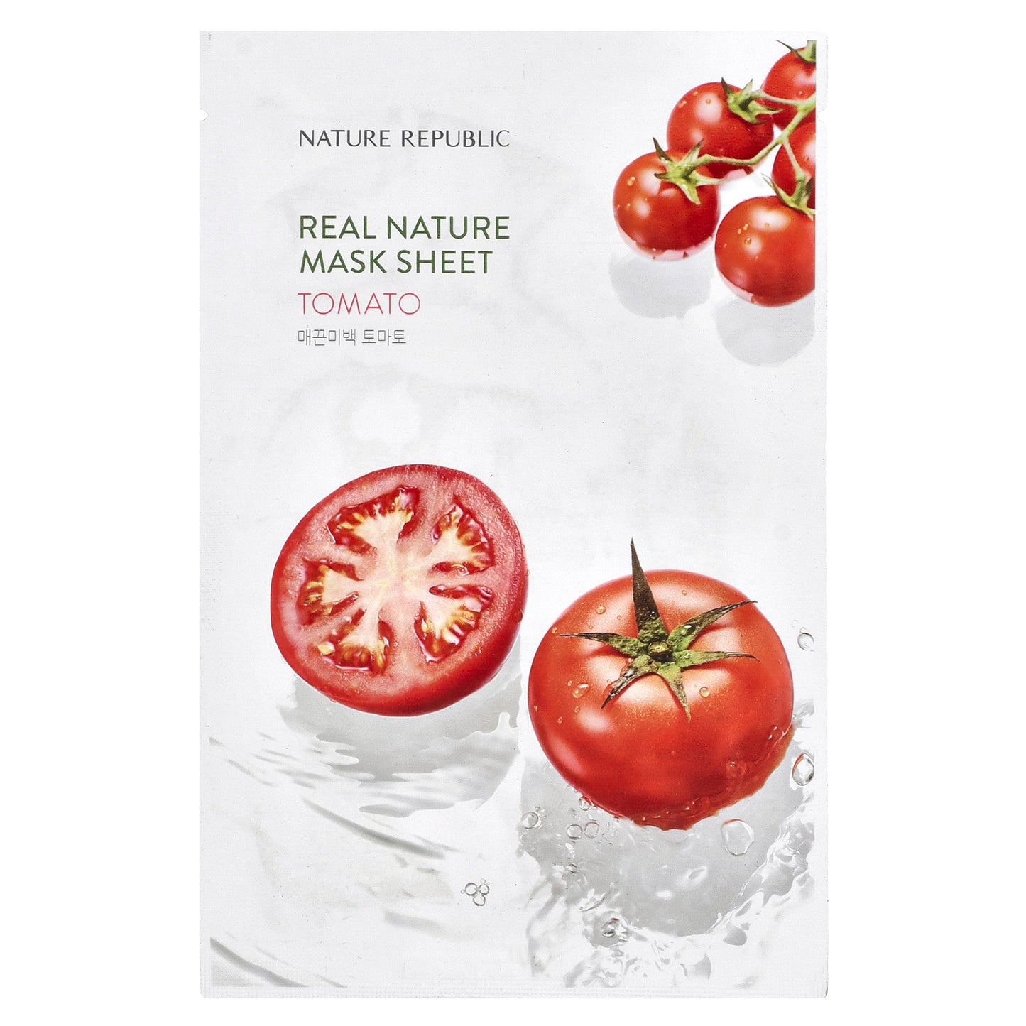 Nature Republic, Real Nature Beauty Mask Sheet, Tomato, 1 Sheet, 0.77 fl oz (23 ml)