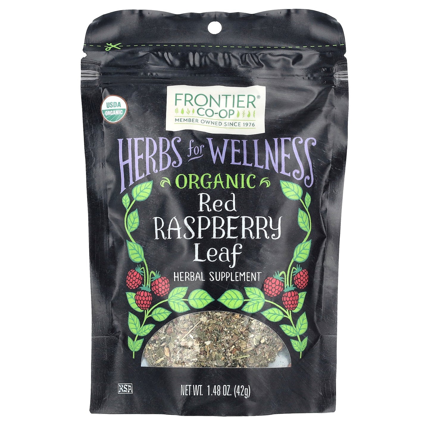 Frontier Co-op, Organic Red Raspberry Leaf, 1.48 oz (42 g)