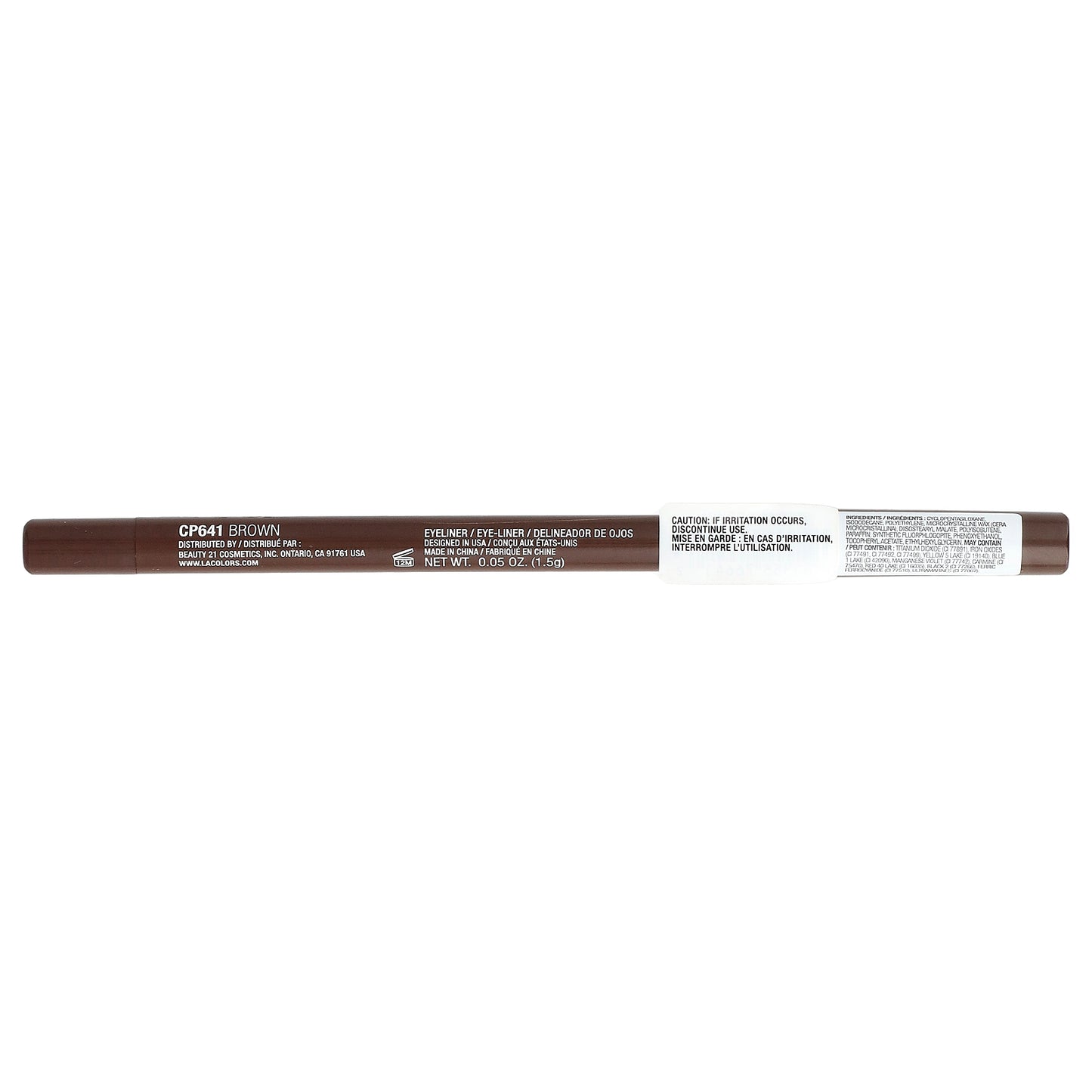 L.A. Colors, Gel Eyeliner, CP641 Brown, 0.05 oz (1.5 g)