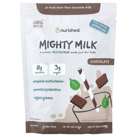 Nurished, Kids, Mighty Milk, Chocolate, 10.2 oz (288 g)