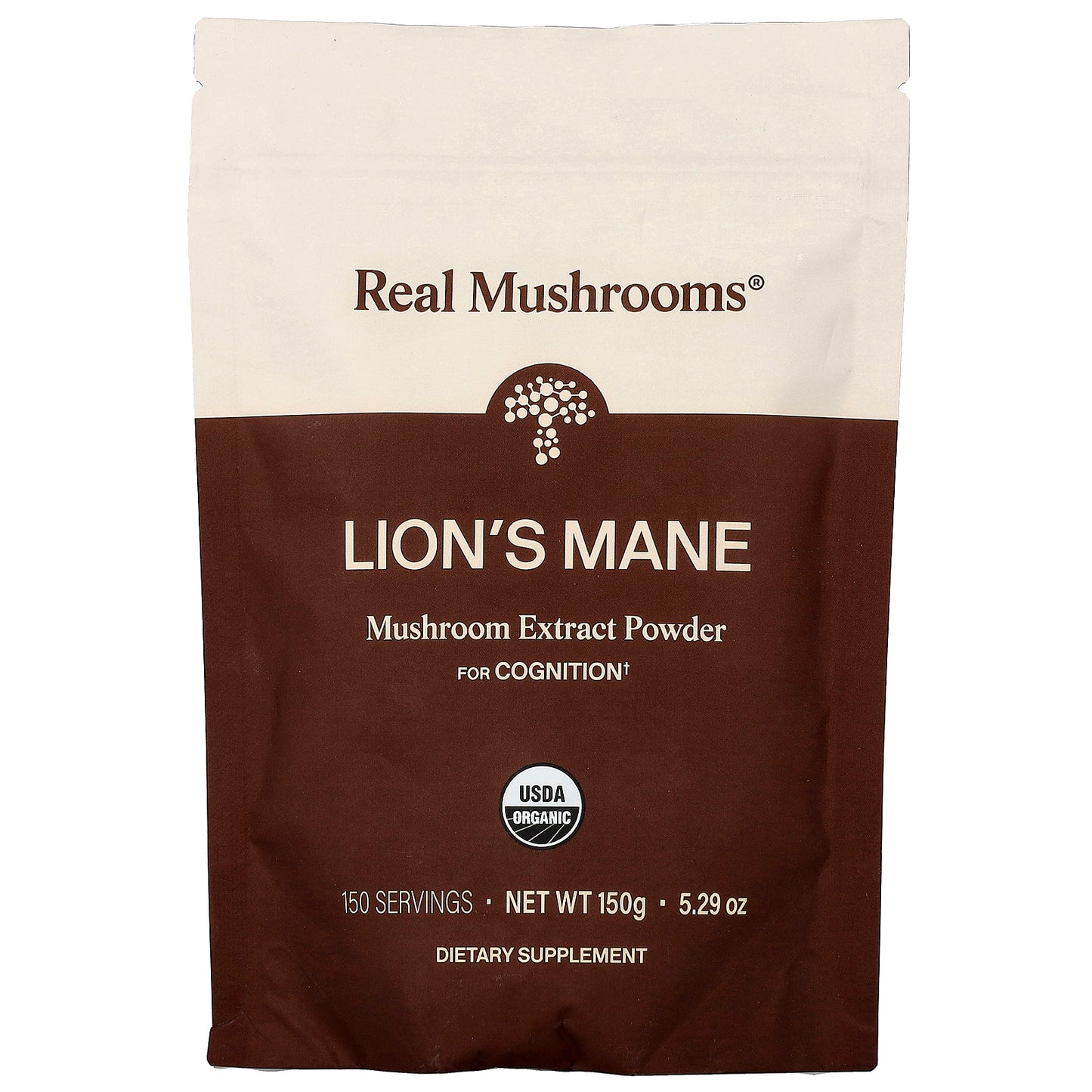 Real Mushrooms, Lion's Mane, Organic Mushroom Extract Powder, 5.29 oz (150 g)