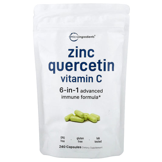 Micro Ingredients, Zinc Quercetin Vitamin C , 240 Capsules