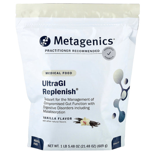 Metagenics, UltraGI Replenish, Vanilla, 21.48 oz (609 g)