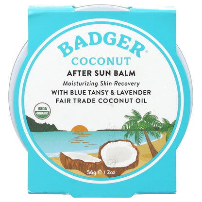 Badger, Coconut After Sun Balm, 2 oz (56 g)