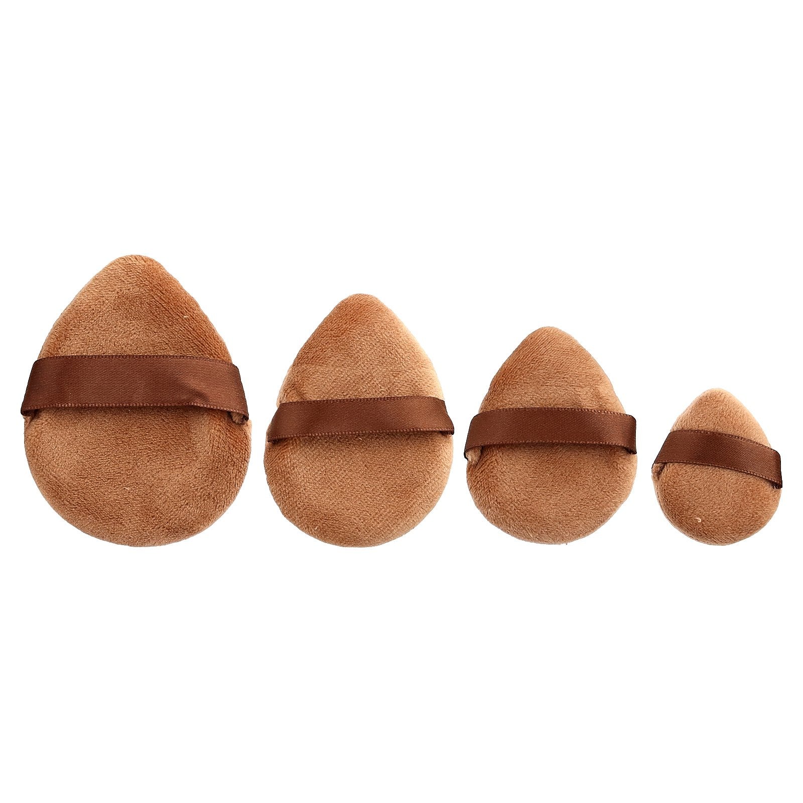 J.Cat Beauty, Assorted Brown Puffs, BR58, 4 Count