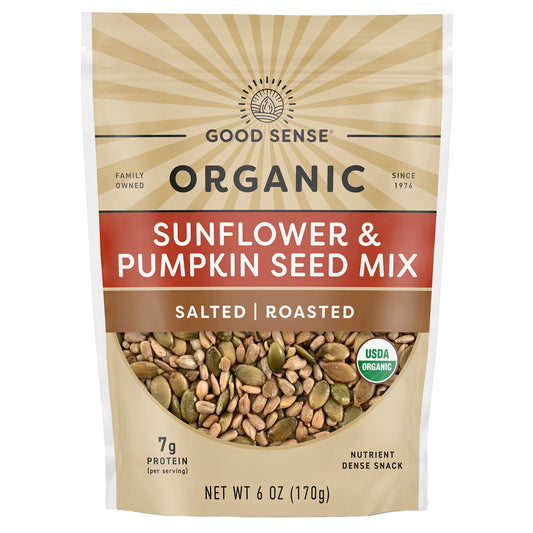 Good Sense, Organic Sunflower & Pumpkin Seed Mix, Salted, Roasted, 6 oz (170 g)