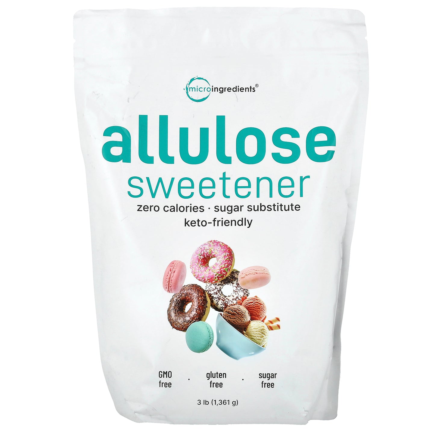 Micro Ingredients, Allulose Sweetener, 3 lb (1,361 g)