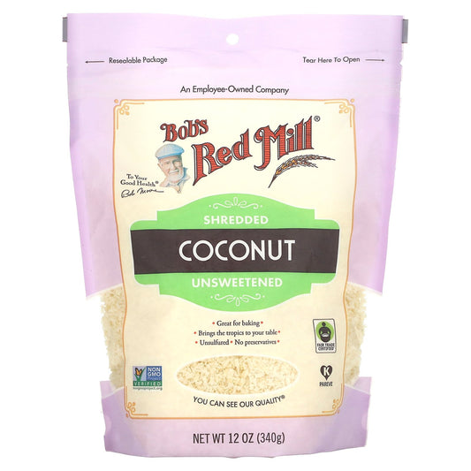 Bob's Red Mill, Shredded Coconut, Unsweetened, 12 oz (340 g)