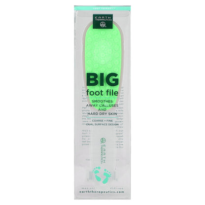 Earth Therapeutics, Big Foot File, Green and Pink, 1 Count