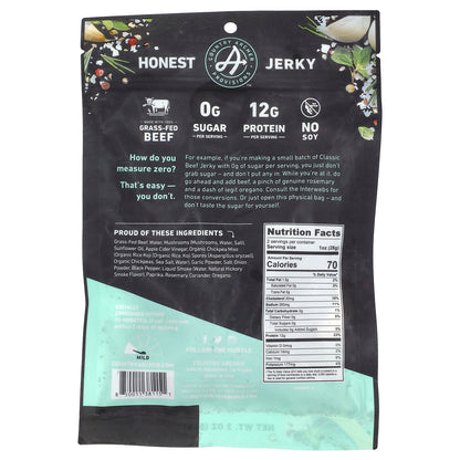 Country Archer Jerky, Grass-Fed Beef Jerky, Classic, 2 oz (56 g)