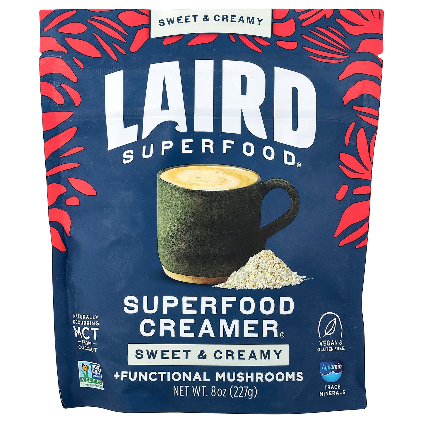 Laird Superfood, Superfood Creamer® + Functional Mushrooms, Sweet & Creamy, 8 oz (227 g)