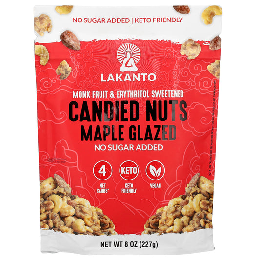 Lakanto, Candied Nuts, Maple Glazed, 8 oz (227 g)