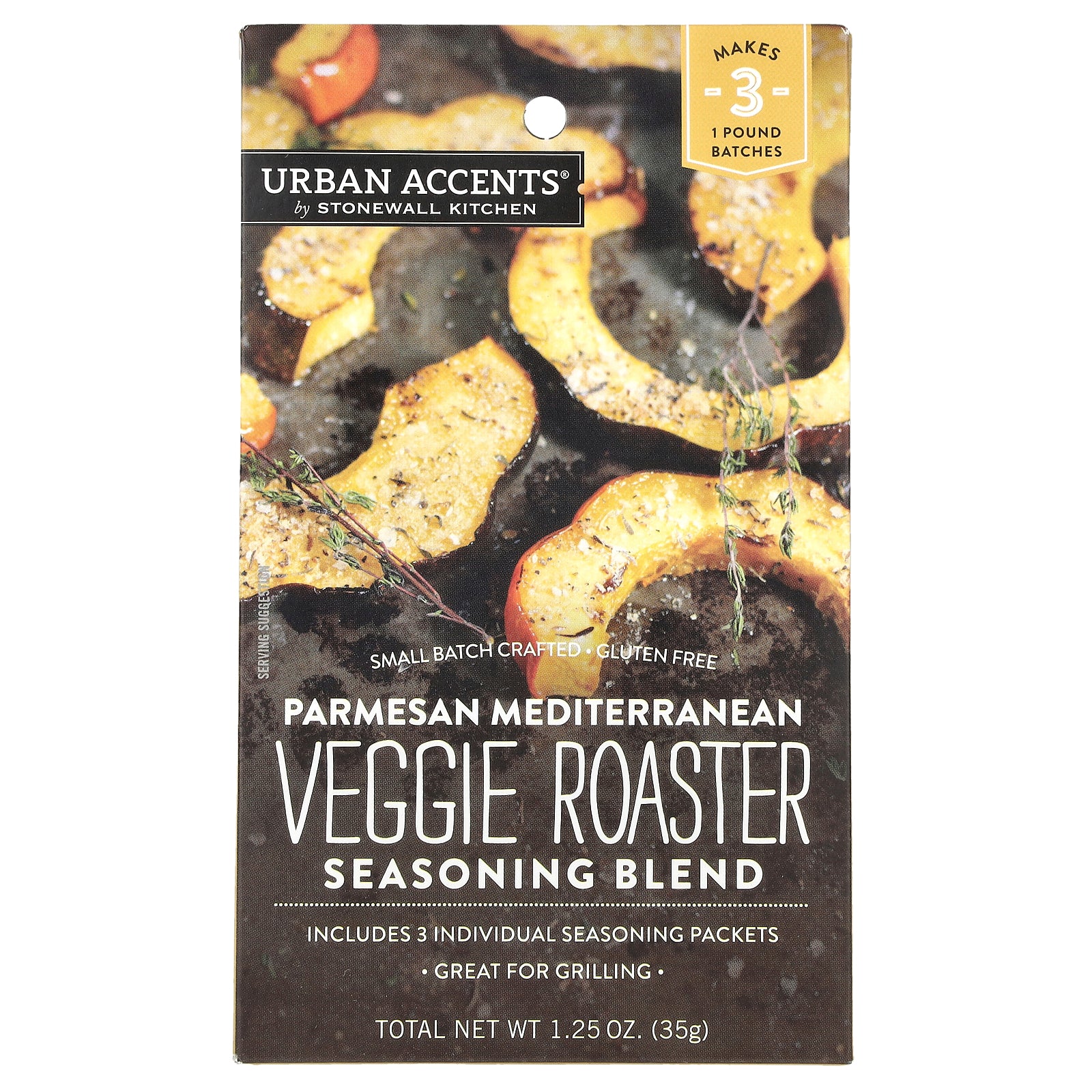 Urban Accents, Veggie Roaster Seasoning Blend, Parmesan Mediterranean, 1.25 oz (35 g)