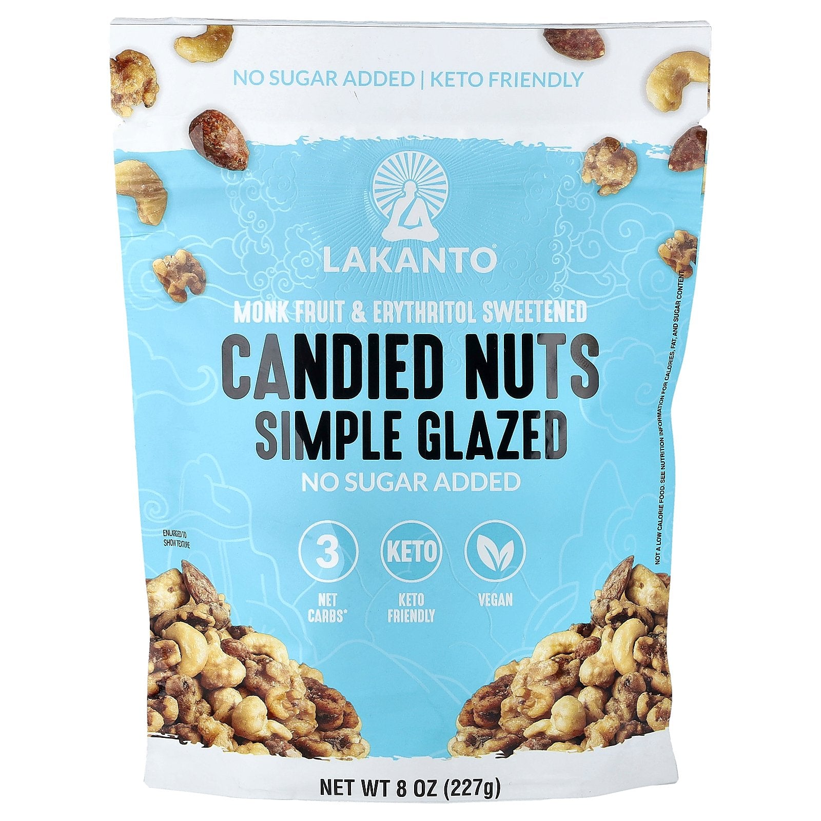 Lakanto, Candied Nuts, Simple Glazed, 8 oz (227 g)