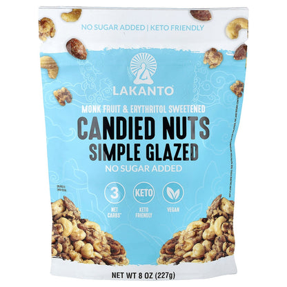 Lakanto, Candied Nuts, Simple Glazed, 8 oz (227 g)