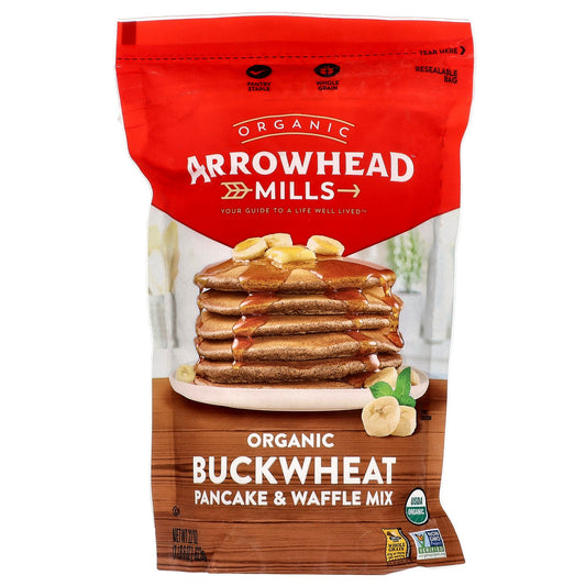 Arrowhead Mills, Organic Buckwheat Pancake & Waffle Mix, 1 lb 6 oz (623 g)