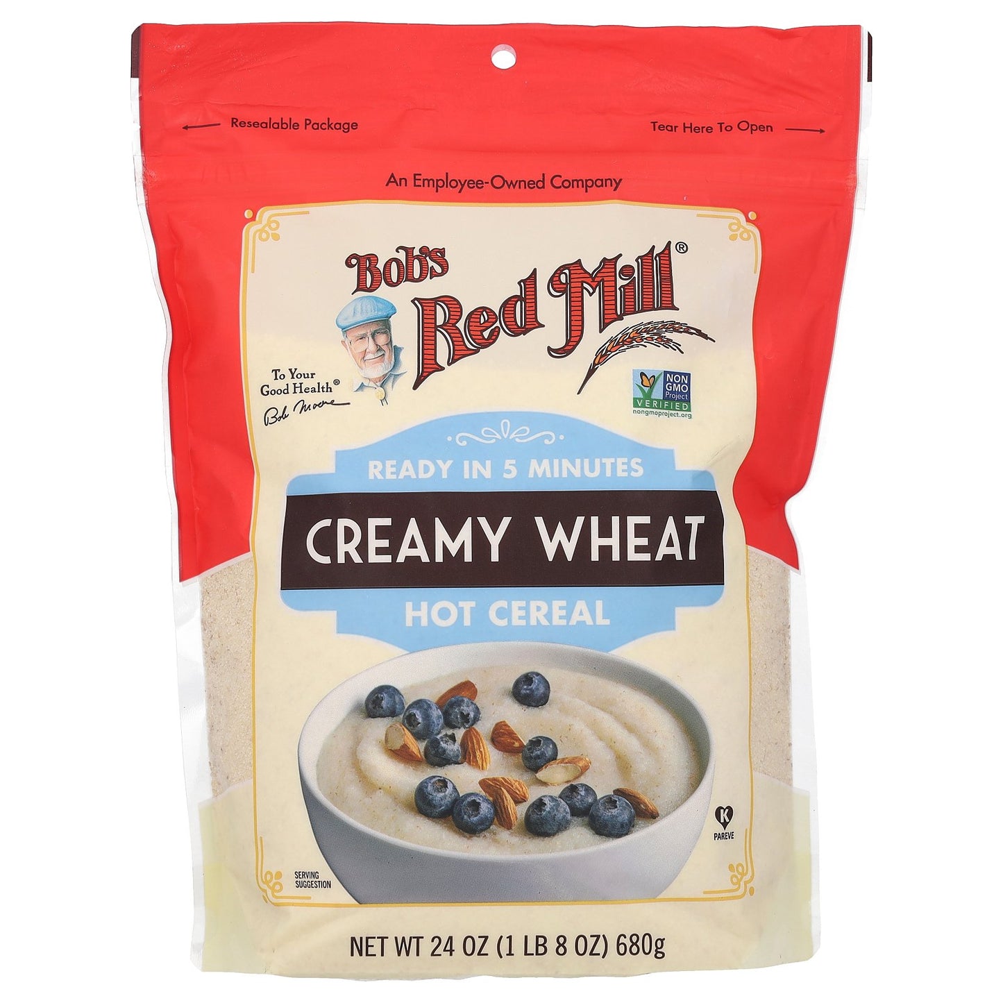 Bob's Red Mill, Creamy Wheat Hot Cereal, 24 oz (680 g)