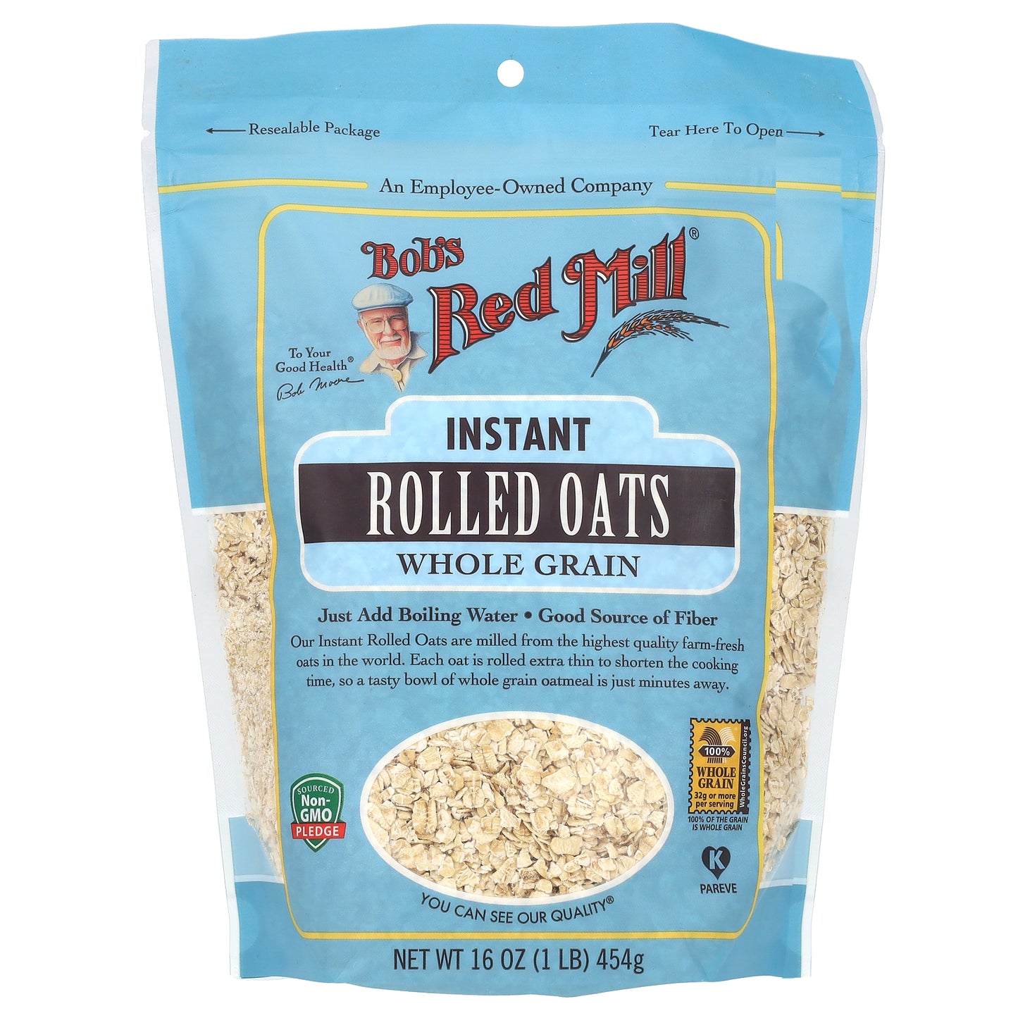 Bob's Red Mill, Instant Rolled Oats, Whole Grain, 16 oz (454 g)