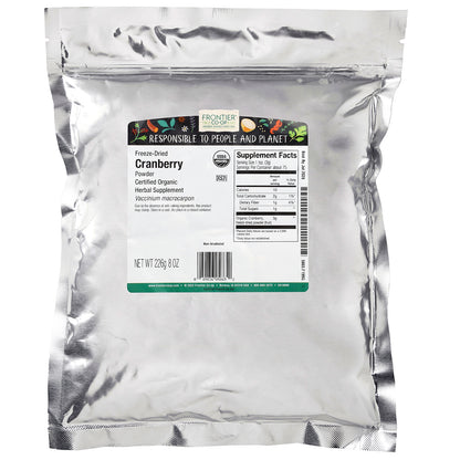 Frontier Co-op, Organic Freeze-Dried Cranberry Powder, 8 oz (226 g)