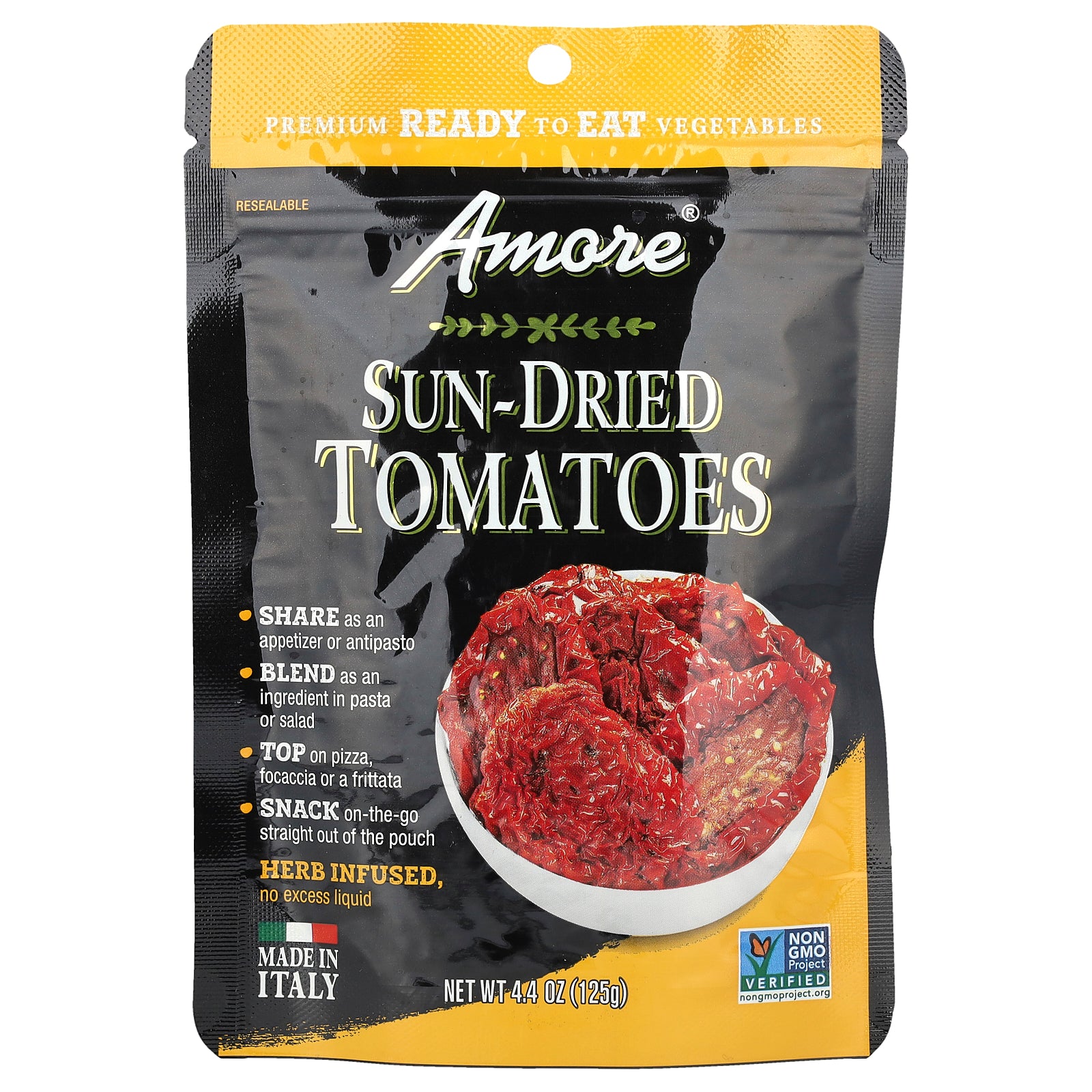 Amore, Sun-Dried Tomatoes, Herb Infused, 4.4 oz (125 g)