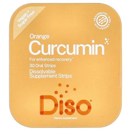 Diso, Curcumin, Orange , 30 Oral Strips