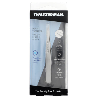Tweezerman, Point Tweezer, Stainless Steel, 1 Count