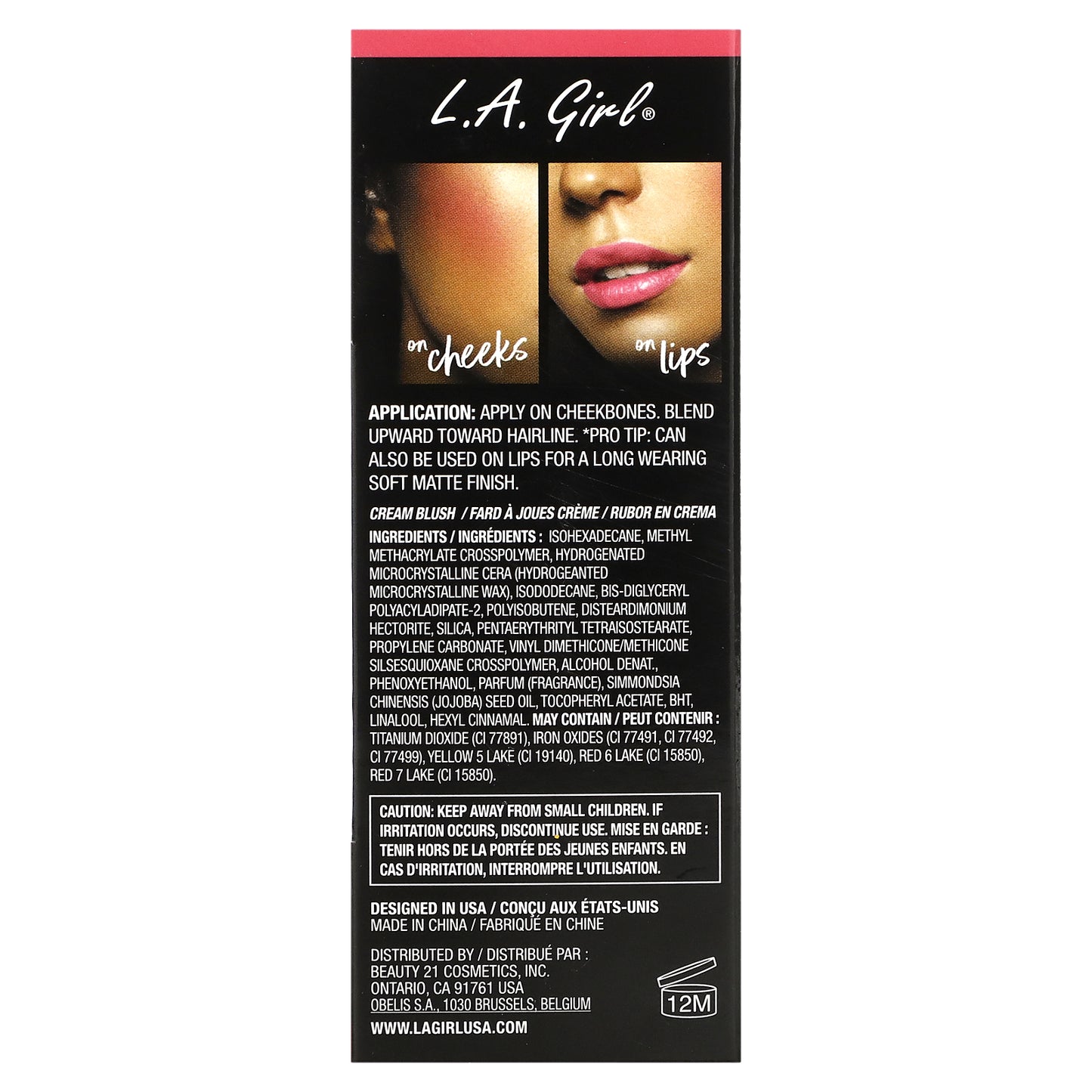 L.A. Girl, Soft Matte Cream Blush, GBL444 Kiss Up, 0.27 fl oz (8 ml)