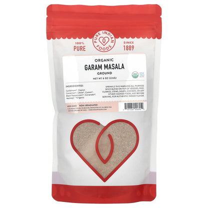 Pure Indian Foods, Organic Garam Masala, Ground, 8 oz (226 g)