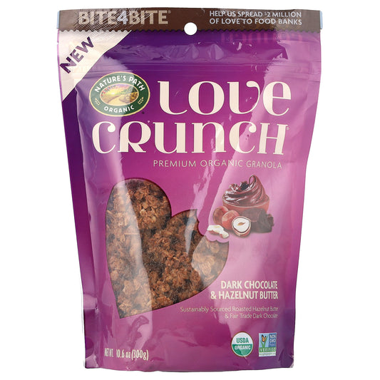 Nature's Path, Love Crunch®, Premium Organic Granola, Dark Chocolate & Hazelnut Butter, 10.6 oz (300 g)