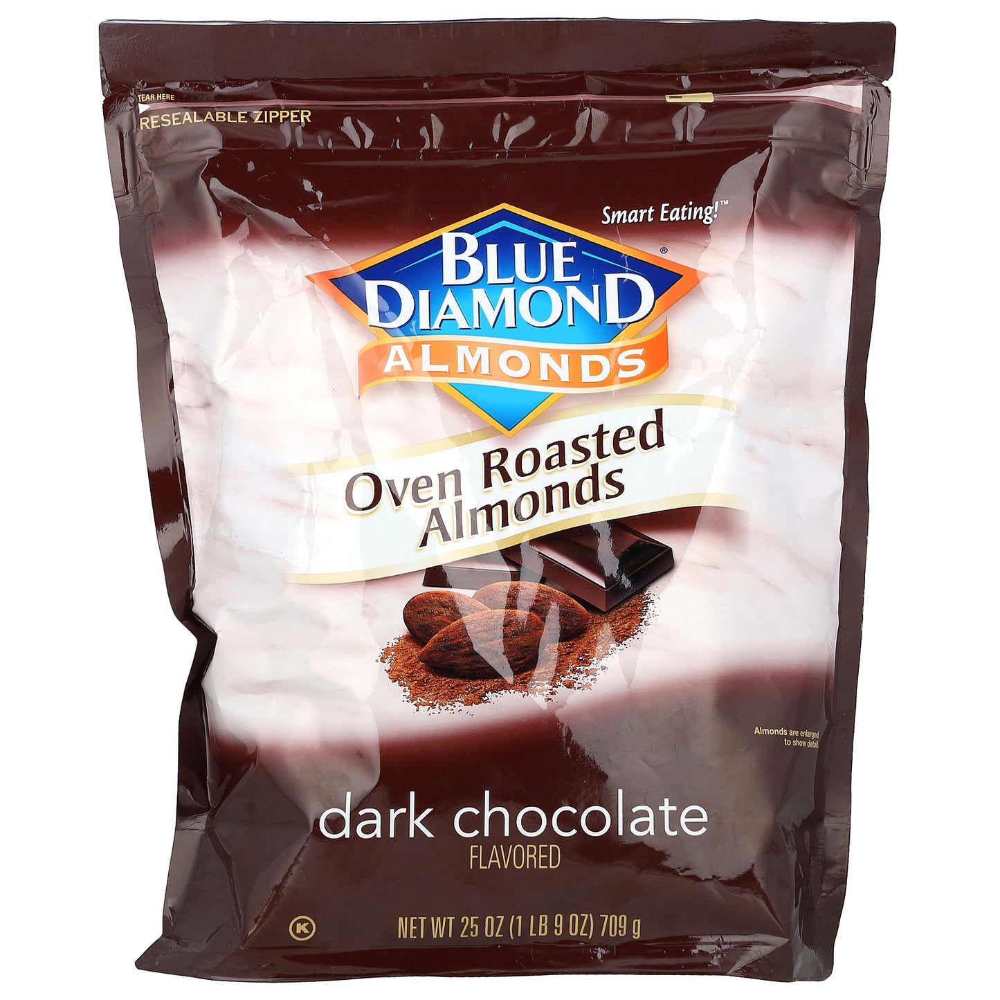 Blue Diamond, Almonds, Oven Roasted Almonds, Dark Chocolate, 25 oz (709 g)