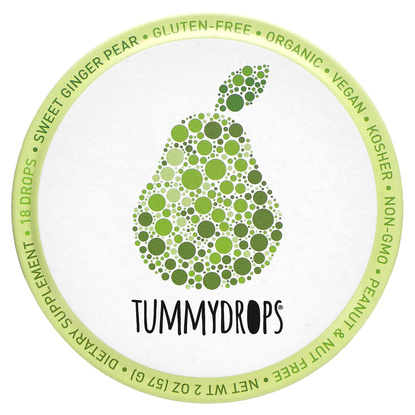 Tummydrops, Sweet Ginger Pear, 18 Drops