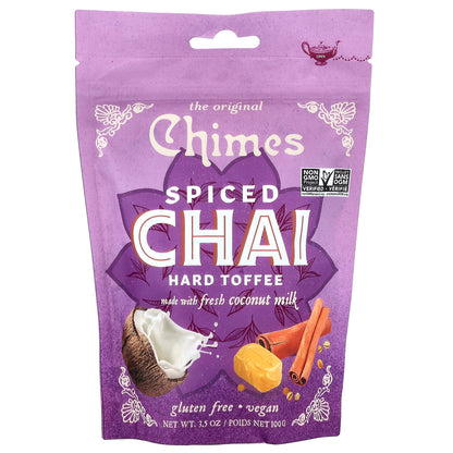 Chimes, Spiced Chai, Hard Toffee, 3.5 oz (100 g)