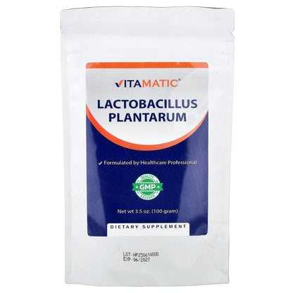 Vitamatic, Lactobacillus Plantarum, 3.5 oz (100 g)