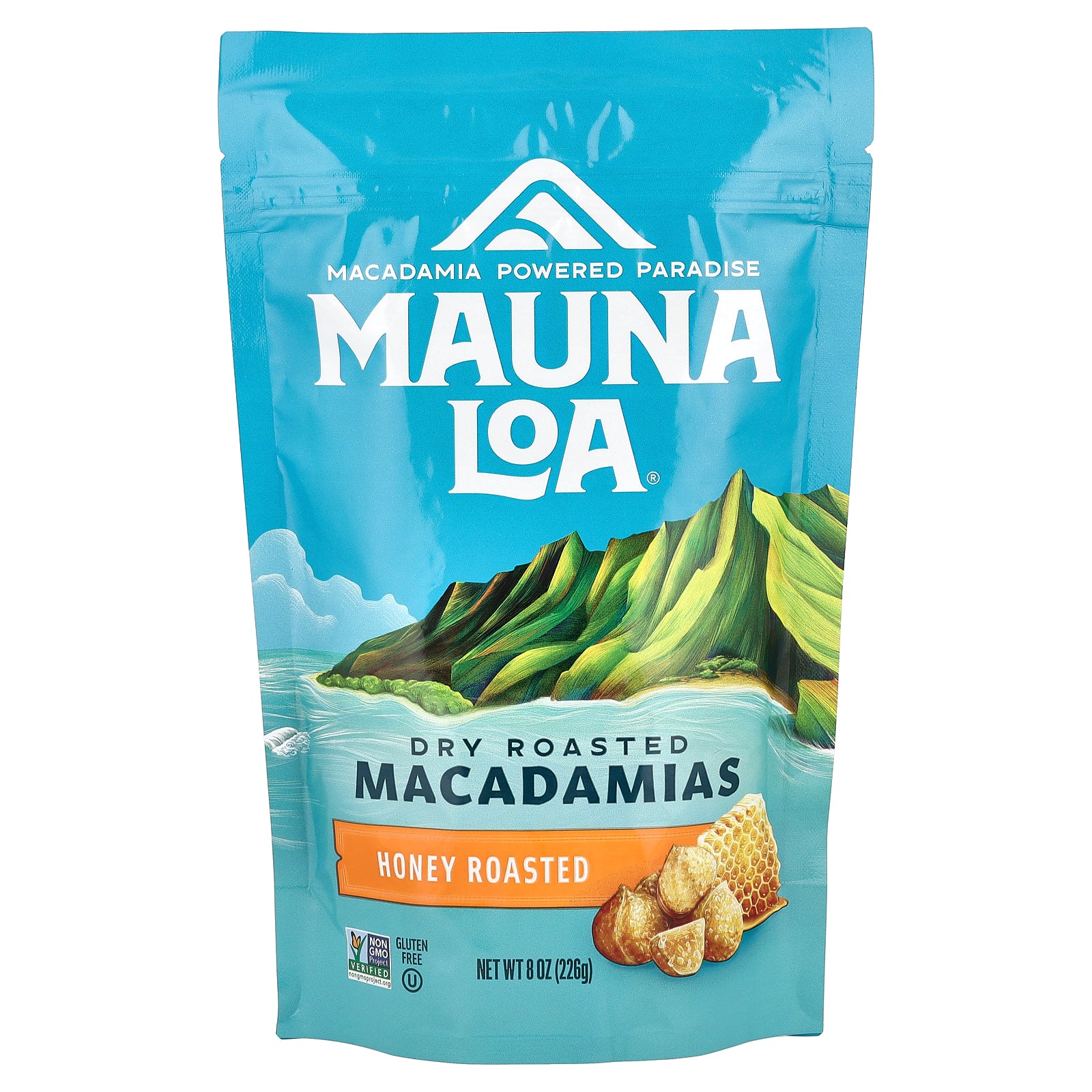 Mauna Loa, Dry Roasted Macadamias, Honey Roasted, 8 oz (226 g)