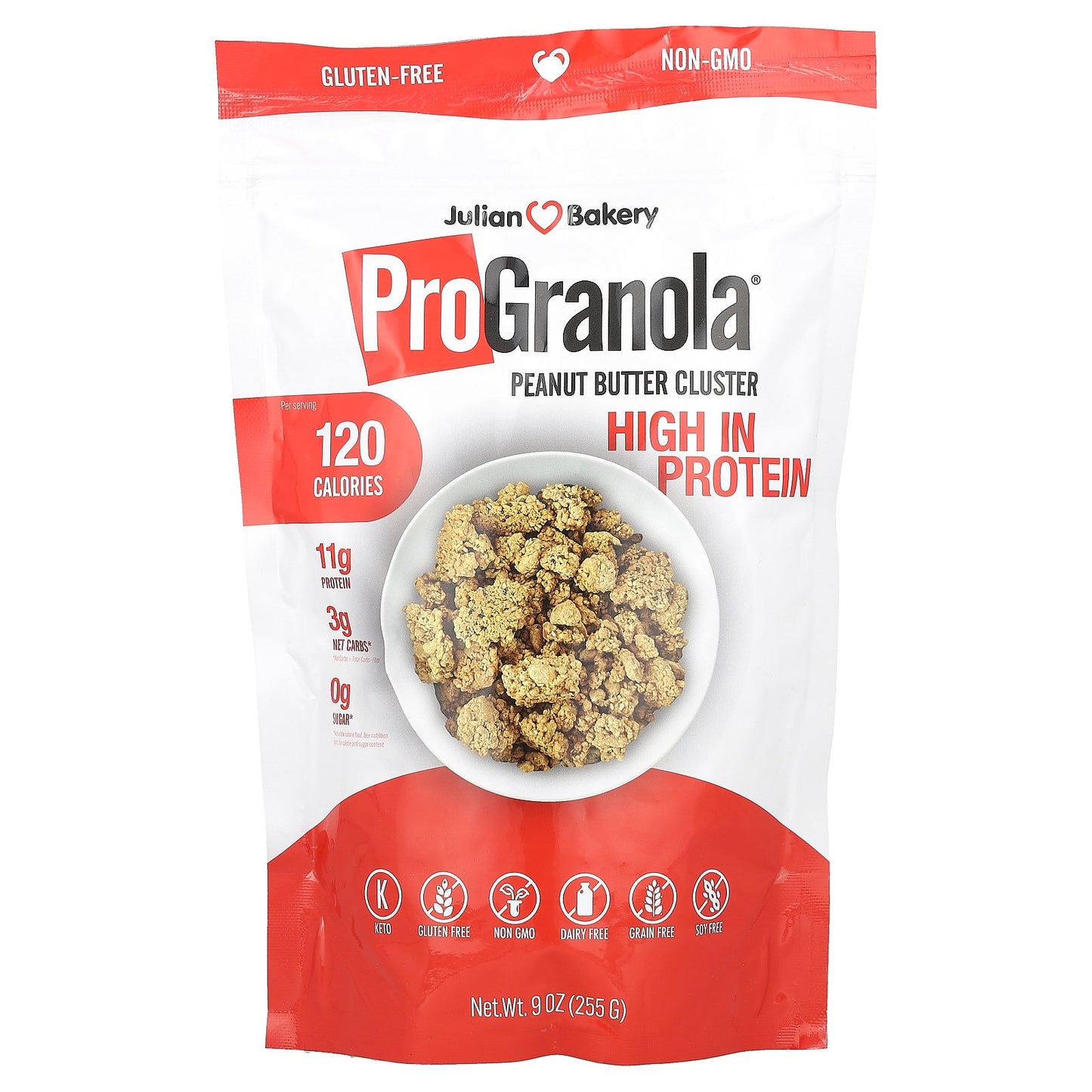 Julian Bakery, ProGranola, Peanut Butter Cluster, 9 oz (255 g)