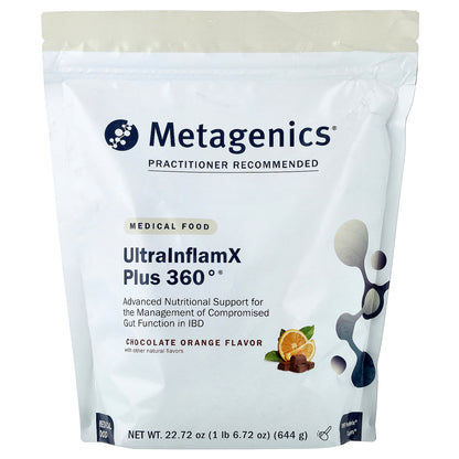 Metagenics, UltralnflamX Plus 360°®, Medical Food, Chocolate Orange, 22.72 oz (644 g)