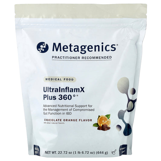 Metagenics, UltralnflamX Plus 360°®, Medical Food, Chocolate Orange, 22.72 oz (644 g)