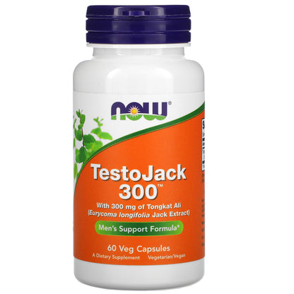 NOW Foods, TestoJack 300™, 300 mg, 60 Veg Capsules