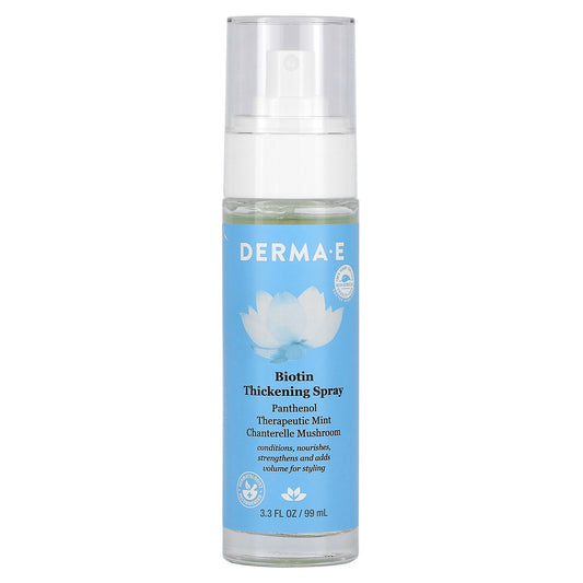 DERMA E, Biotin Thickening Spray, 3.3 fl oz (99 ml)