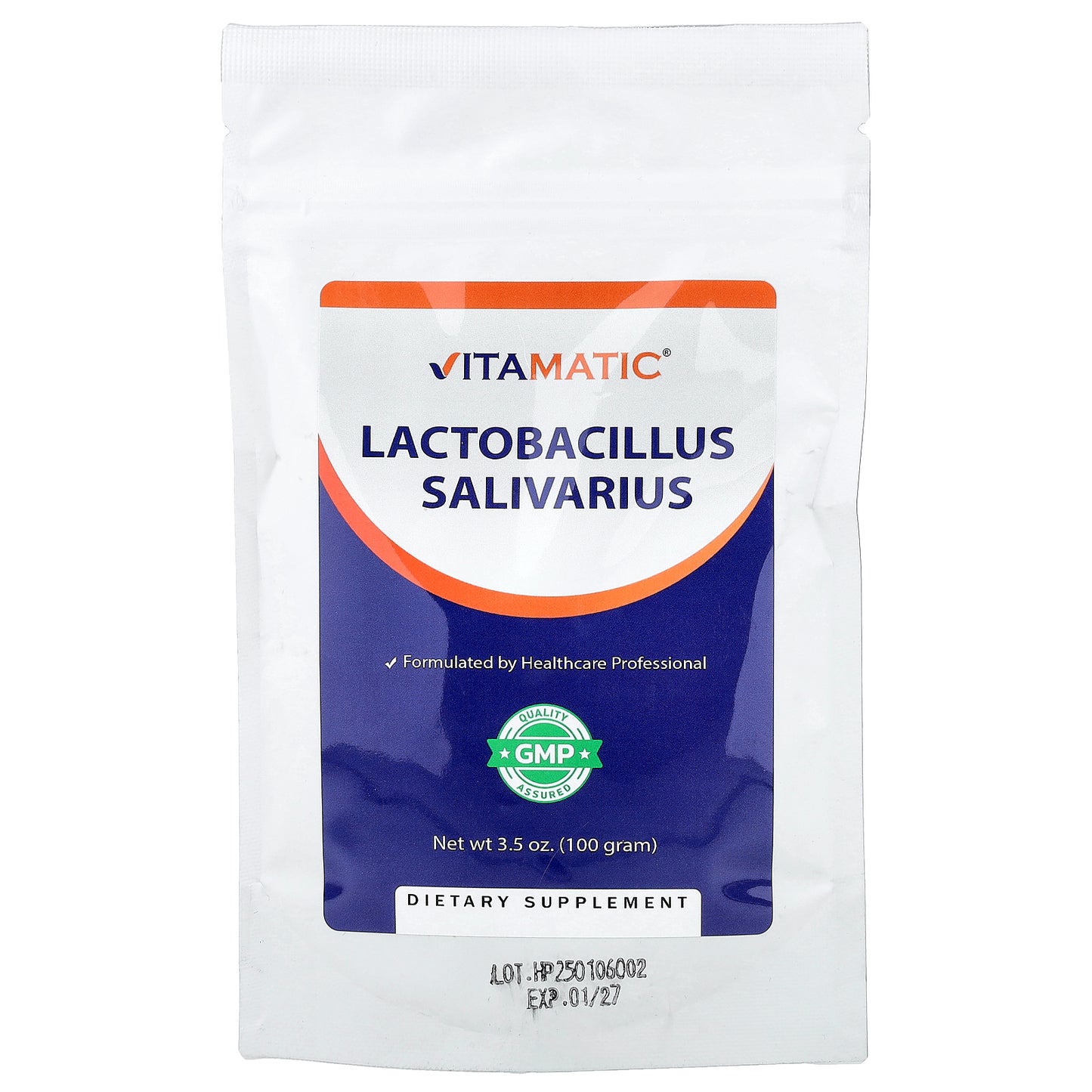Vitamatic, Lactobacillus Salivarius, 3.5 oz (100 g)
