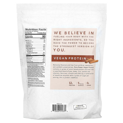 Dr. Mercola, Pure Power, Vegan Protein, Cinnamon, 1 lb 8.3 oz (690 g)