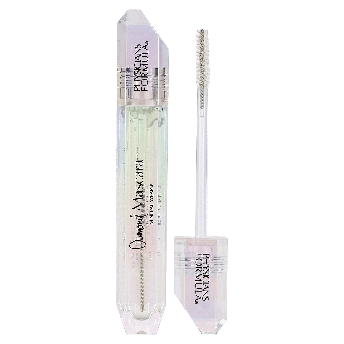 Physicians Formula, Mineral Wear, Diamond Mascara, 5-In-1 Clear Mascara, 1711954 Clear Diamond, 0.32 fl oz (9.5 ml)