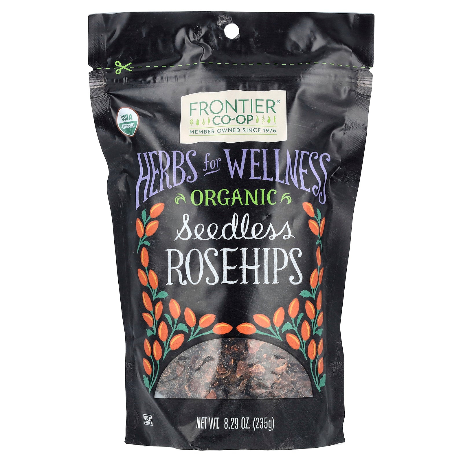 Frontier Co-op, Organic Seedless Rosehips, 8.29 oz (235 g)