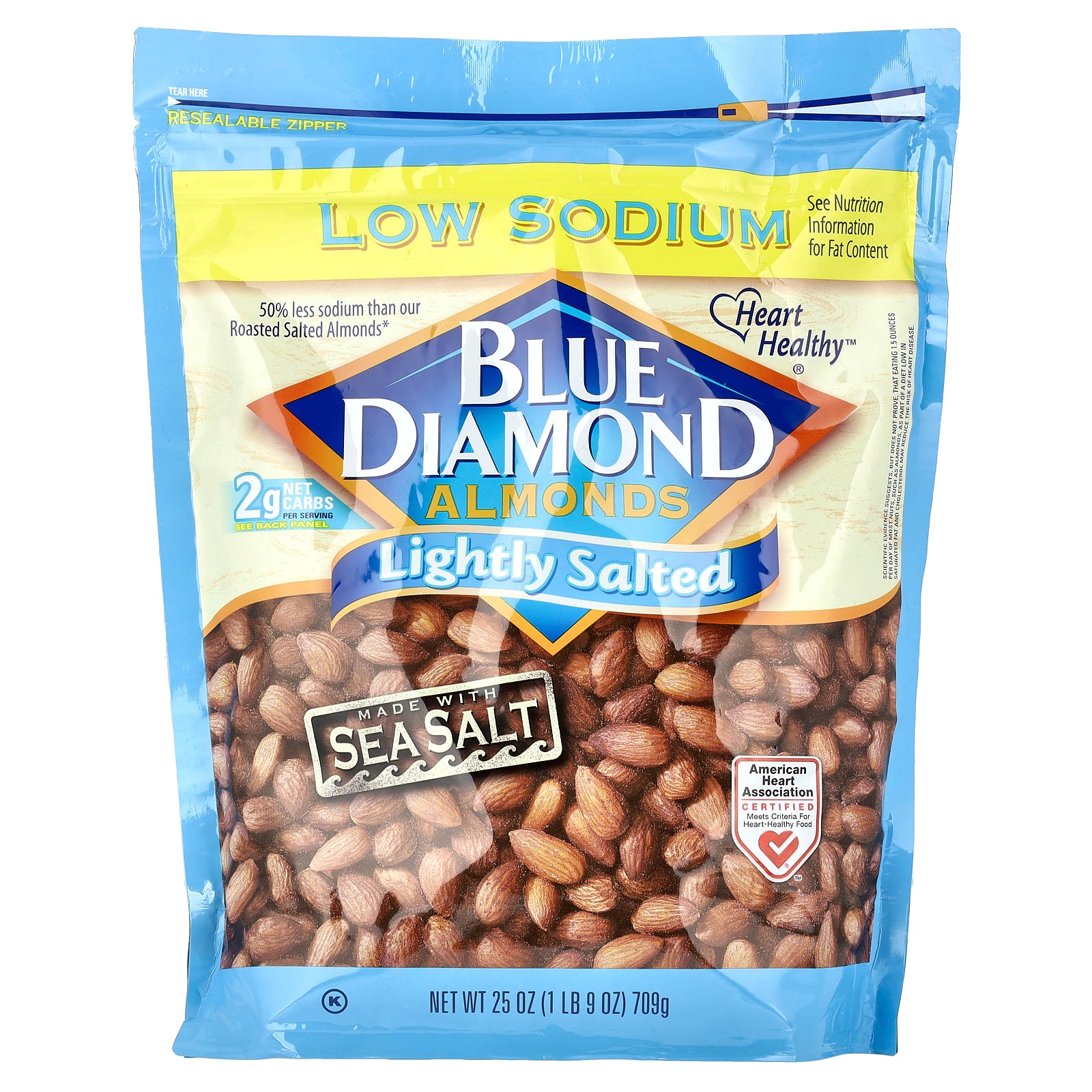 Blue Diamond, Almonds, Lightly Salted, 25 oz (709 g)